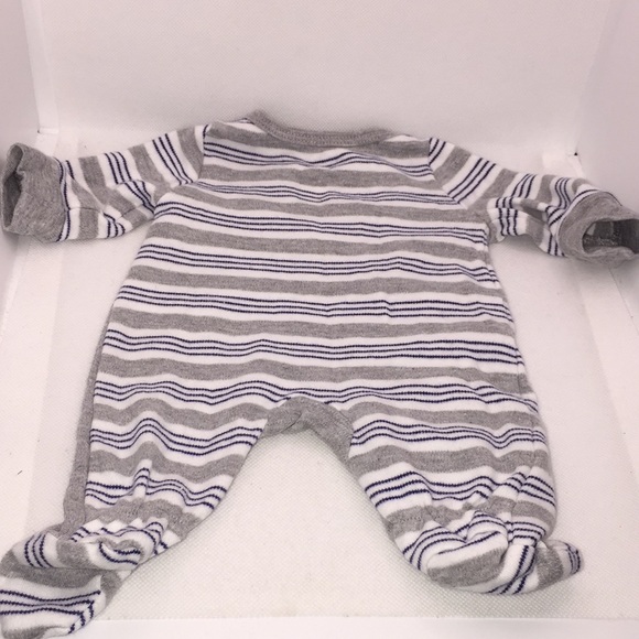 Koala Baby Preemie Infant Boys Footed Sleeper "Tough Guy" Zebra Motif Premature - Picture 4 of 7